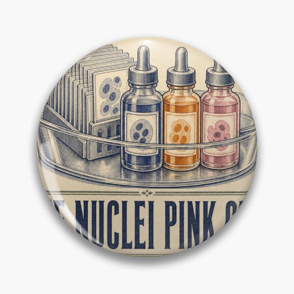 Item preview, Blue Nuclei Pink Cells Pap Stain Cytology Label designed and sold by BoosterShop.