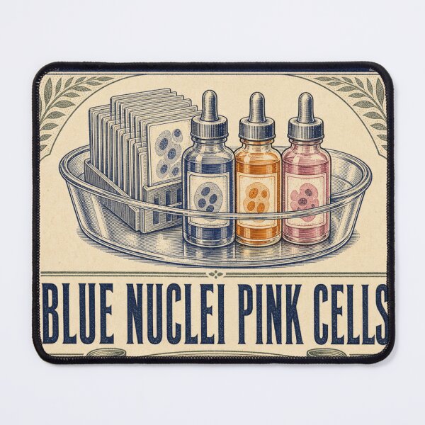 Item preview, Blue Nuclei Pink Cells Pap Stain Cytology Label designed and sold by BoosterShop.