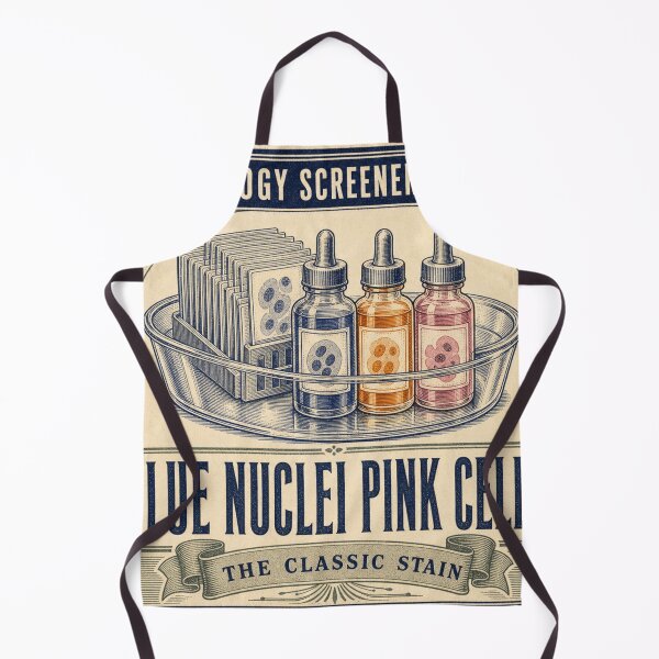 Item preview, Blue Nuclei Pink Cells Pap Stain Cytology Label designed and sold by BoosterShop.