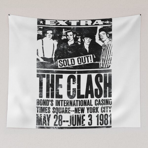 Item preview, The Clash Sold Out Concert Poster Vintage Design designed and sold by Fibi-studio.