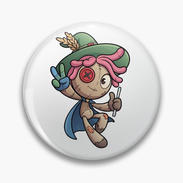 Item preview, Cute Voodoo Doll Wizard Scarecrow Magic Ragdoll Fantasy Art designed and sold by Rupesh-Art26.