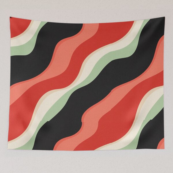 Item preview, Abstract wavy stripescpattern designed and sold by DuliDoodles.