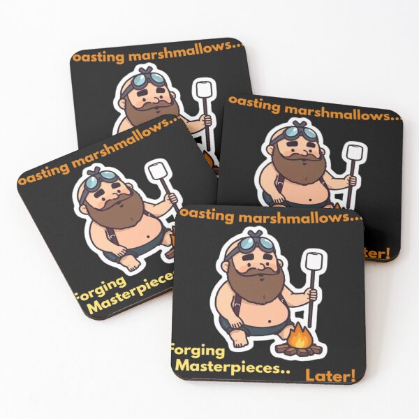 Item preview, Funny Hephaestus Blacksmith God Procrastination Cartoon designed and sold by LazyDayzCo.