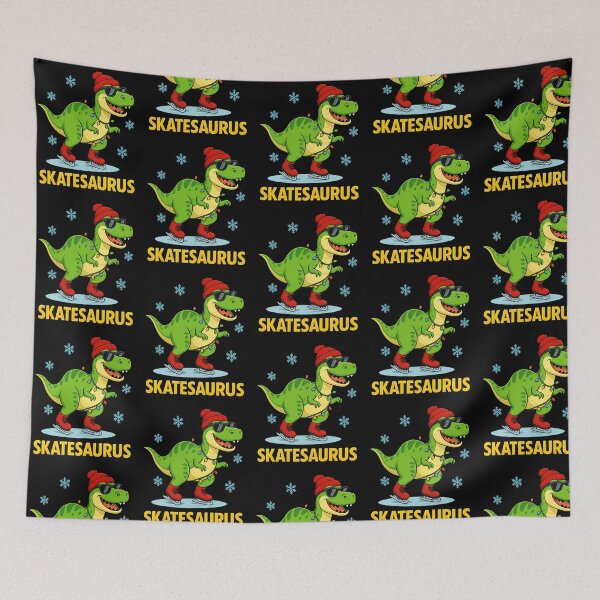 Item preview, Skatesaurus Funny Dinosaur Ice Skating T-Rex Christmas Pun designed and sold by zouriellcla.