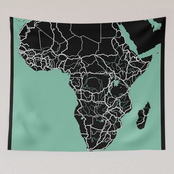 Item preview, Africa Map Travel Souvenir designed and sold by MapsByLeo.