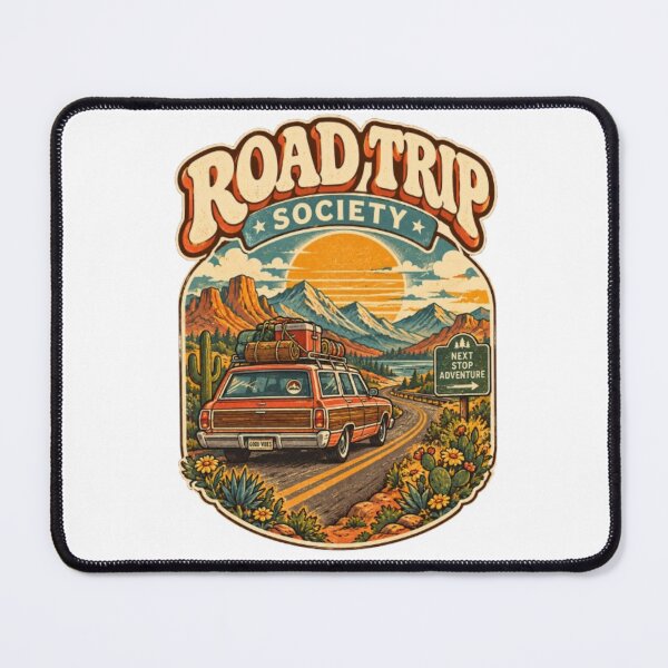 Item preview, Road Trip Society – Vintage Retro Car Mountain Adventure Travel T-Shirt designed and sold by EssentialsWear.