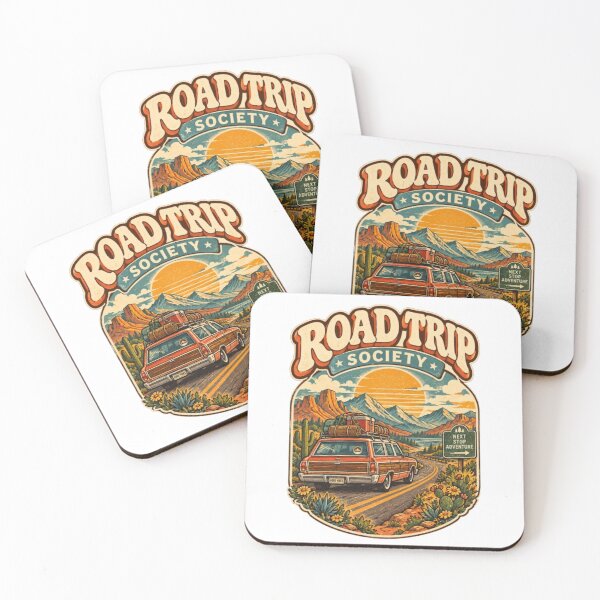 Item preview, Road Trip Society – Vintage Retro Car Mountain Adventure Travel T-Shirt designed and sold by EssentialsWear.