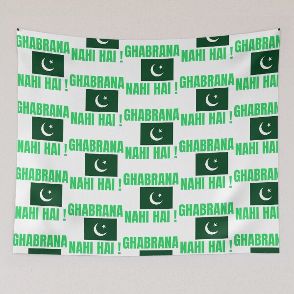 Item preview, Pakistan Flag Ghabrana Nahi Hai designed and sold by pasharomaia.