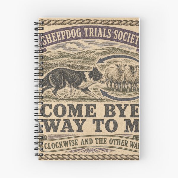 Item preview, Come Bye Away To Me Border Collie Herding Commands designed and sold by BoosterShop.