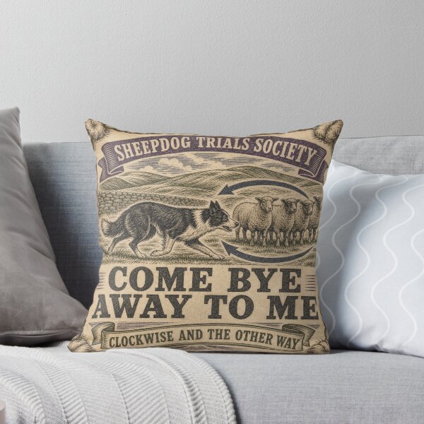 Item preview, Come Bye Away To Me Border Collie Herding Commands designed and sold by BoosterShop.