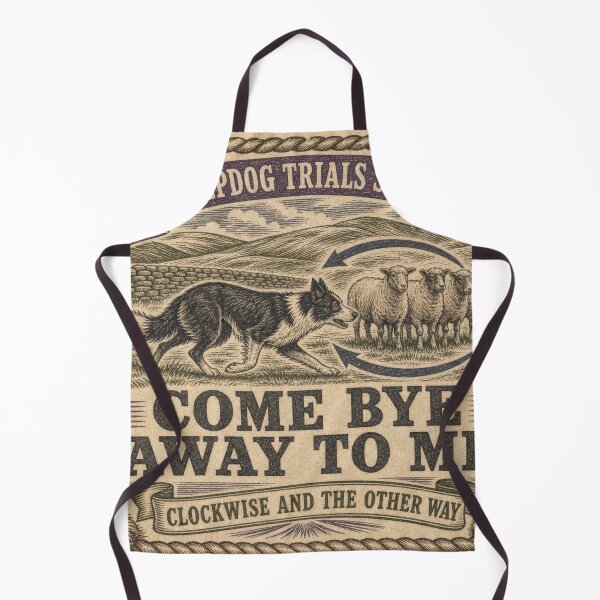 Item preview, Come Bye Away To Me Border Collie Herding Commands designed and sold by BoosterShop.