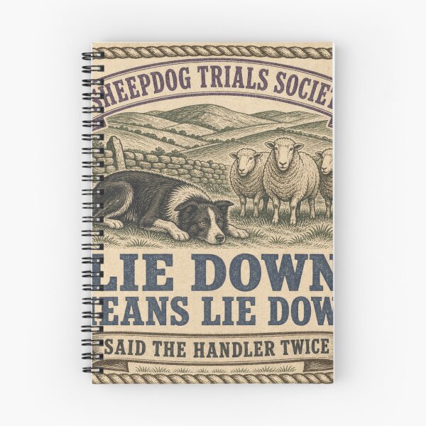Item preview, Lie Down Means Lie Down Funny Herding Dog Handler designed and sold by BoosterShop.
