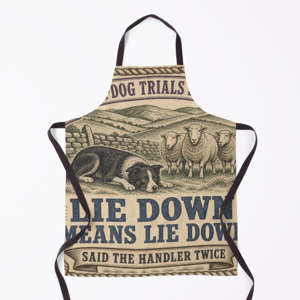 Item preview, Lie Down Means Lie Down Funny Herding Dog Handler designed and sold by BoosterShop.