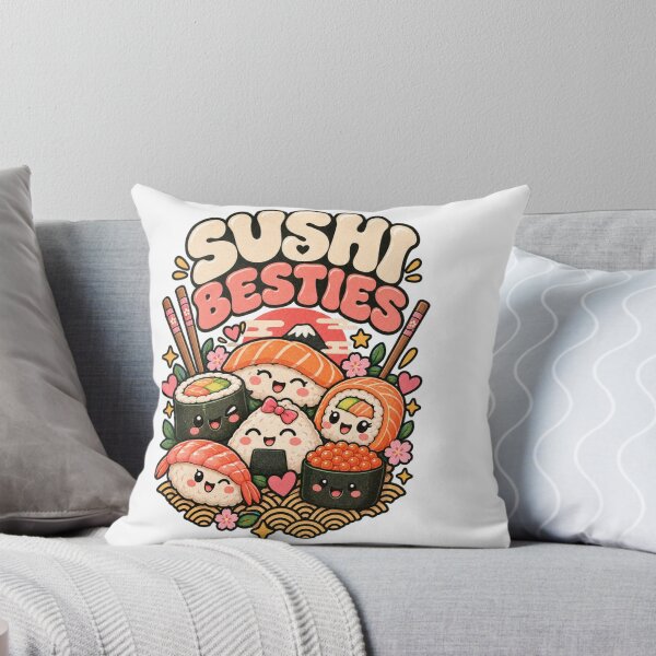 Item preview, Sushi Besties – Cute Kawaii Sushi Friends Japanese Food Lover T-Shirt designed and sold by EssentialsWear.