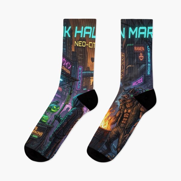 Item preview, A Cyberpunk themed Halloween designed and sold by Solomon-Ent-144.