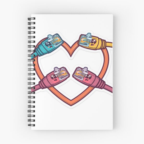 Item preview, Cute Ethernet Cables Network Love IT Sticker designed and sold by Gulele7.