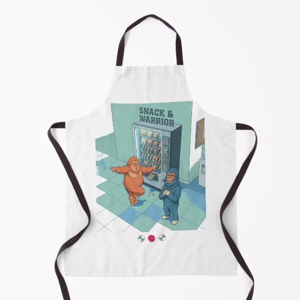 Item preview, Snack and Warrior - Cute Bigfoot Yoga Break Room Illustration designed and sold by Whimsy Trail Co.
