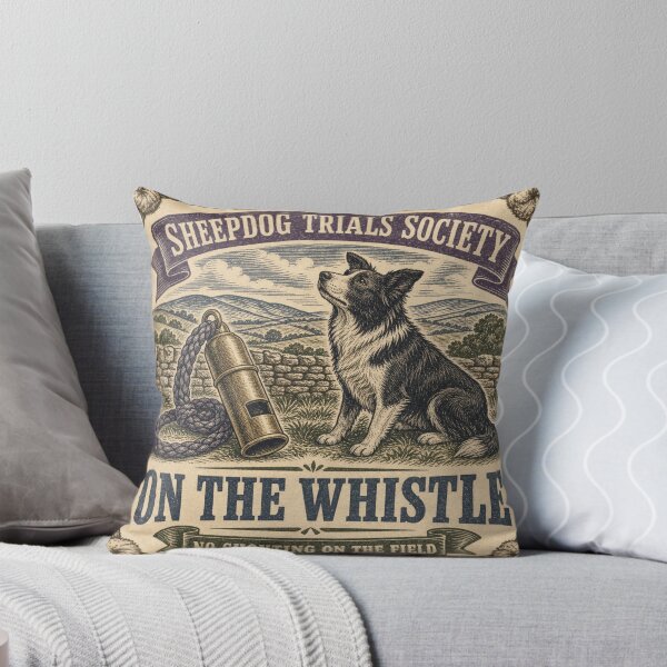Item preview, On The Whistle Sheepdog Whistle Border Collie Card designed and sold by BoosterShop.