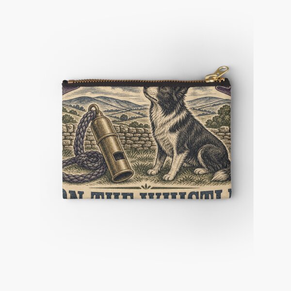 Item preview, On The Whistle Sheepdog Whistle Border Collie Card designed and sold by BoosterShop.