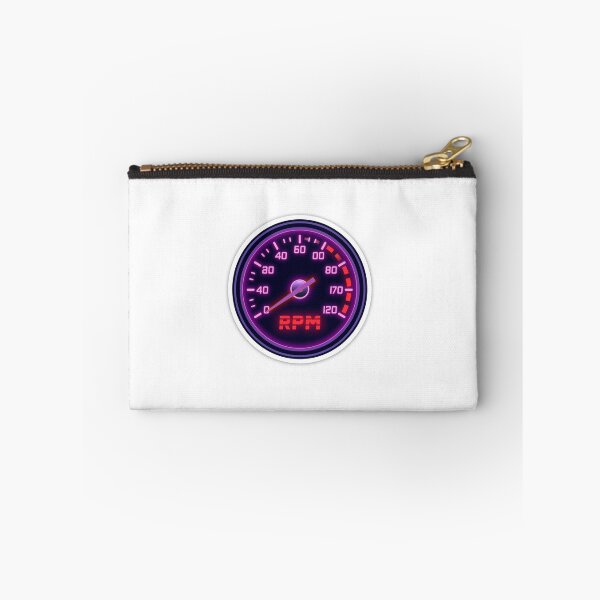 Item preview, Retro Synthwave Tachometer RPM Redline Racing Sticker designed and sold by Gulele7.
