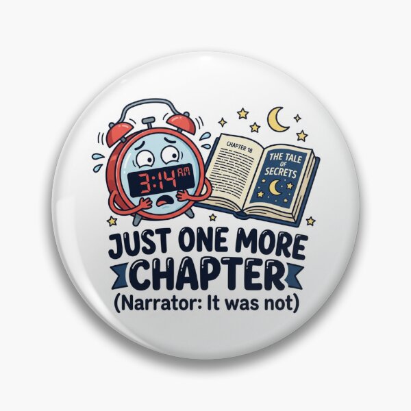 Item preview, Just One More Chapter Narrator It Was Not Late Night Reading 3AM Alarm Clock Humor designed and sold by raedattia.