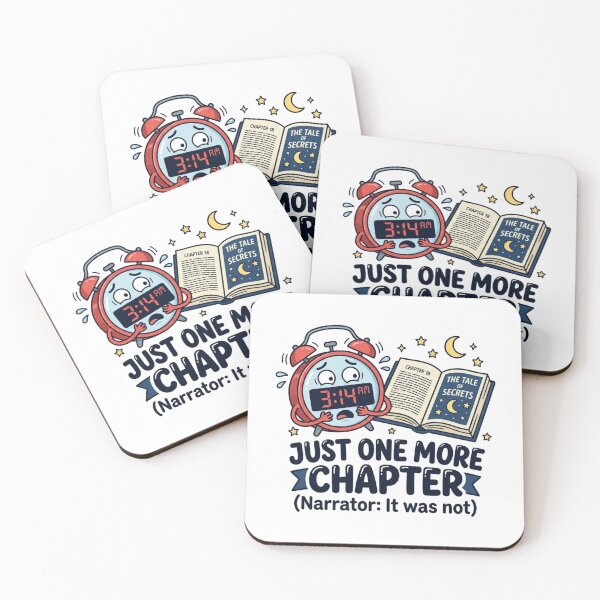 Item preview, Just One More Chapter Narrator It Was Not Late Night Reading 3AM Alarm Clock Humor designed and sold by raedattia.