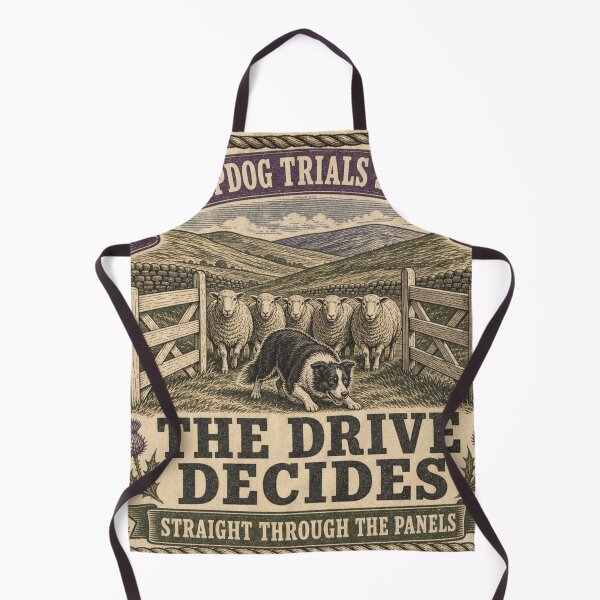 Item preview, The Drive Decides Sheepdog Trial Course Print designed and sold by BoosterShop.