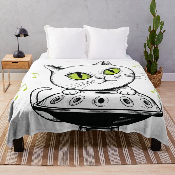 Item preview, Cute Cat Playing Handpan Music designed and sold by Litely.