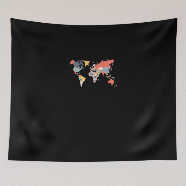 Item preview, World-Map-In-Happy-Colors designed and sold by bealesm.