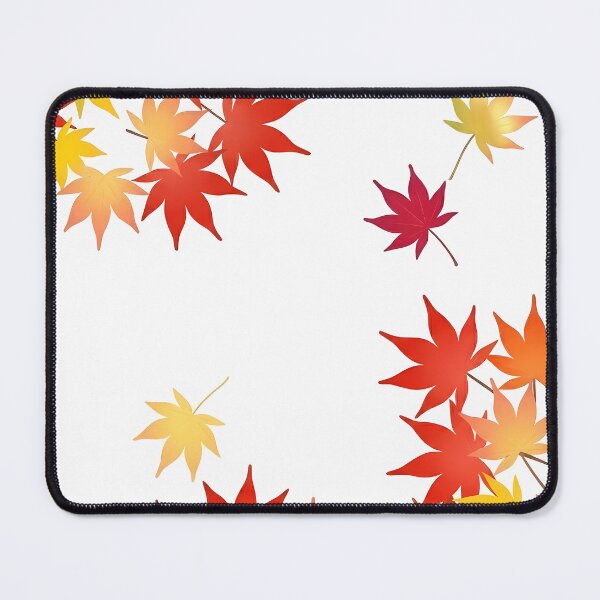 Item preview, Vibrant Japanese Momiji Autumn – Colorful Maple Leaves Border on White designed and sold by Jun-spirit-Arts.