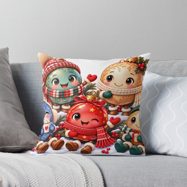 Item preview, Christmas Ornament Friends – A Cozy Holiday Gathering designed and sold by DoreenGehrkeArt.