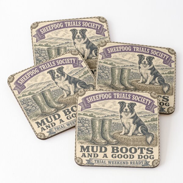 Item preview, Mud Boots And A Good Dog Herding Gift Border Collie designed and sold by BoosterShop.