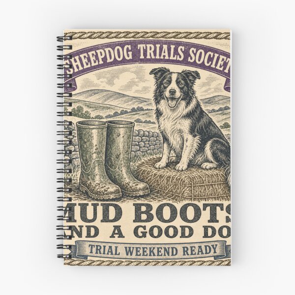 Item preview, Mud Boots And A Good Dog Herding Gift Border Collie designed and sold by BoosterShop.