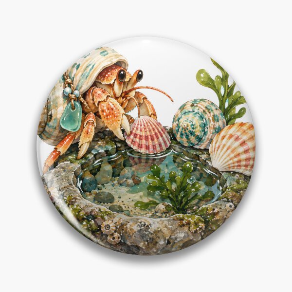 Item preview, Tide-Pool Hermit Crab designed and sold by Digipeel.
