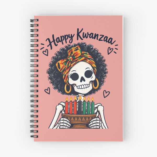 Item preview, Happy Kwanzaa Skeleton Girl  designed and sold by CreepyCornerArt.