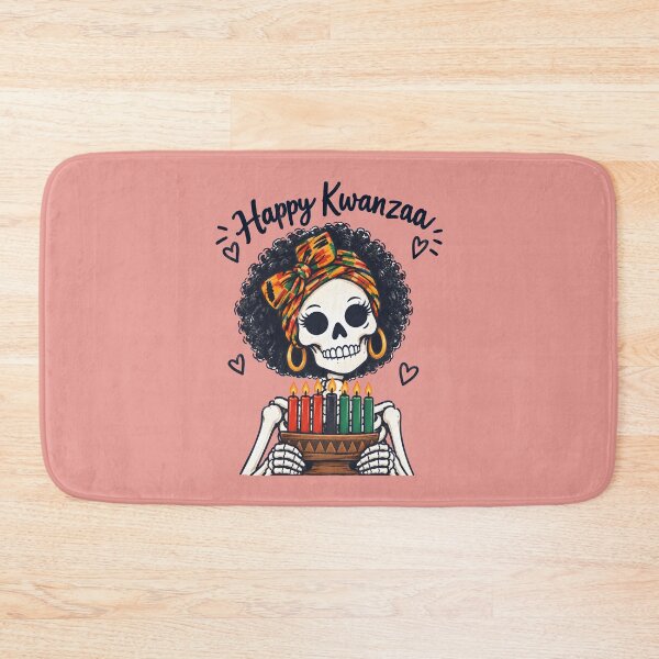 Item preview, Happy Kwanzaa Skeleton Girl  designed and sold by CreepyCornerArt.