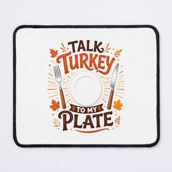 Item preview, Talk Turkey At The Plate Thanksgiving designed and sold by KristenosNehk.