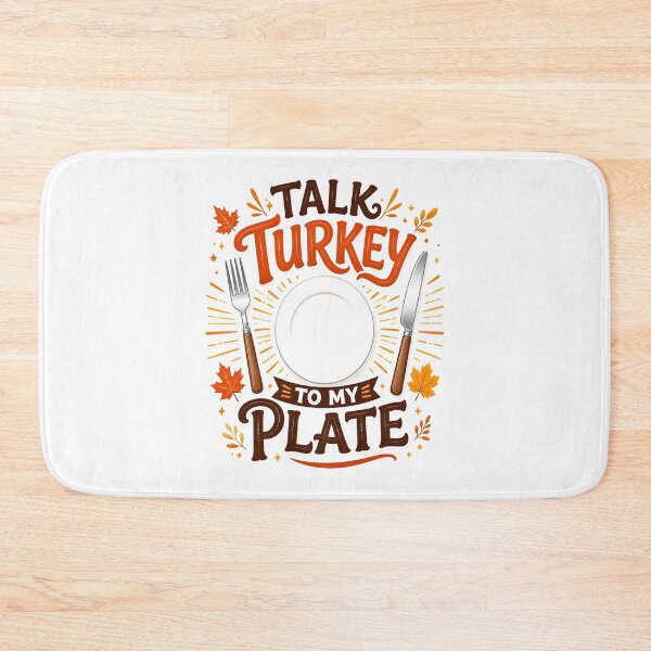 Item preview, Talk Turkey At The Plate Thanksgiving designed and sold by KristenosNehk.