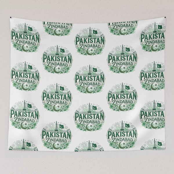 Item preview, Pakistan Zindabad Retro Green Aesthetic Tee designed and sold by pasharomaia.