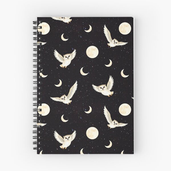 Item preview, Flying Midnight Owls Beneath the Moons designed and sold by UnhingedBird.