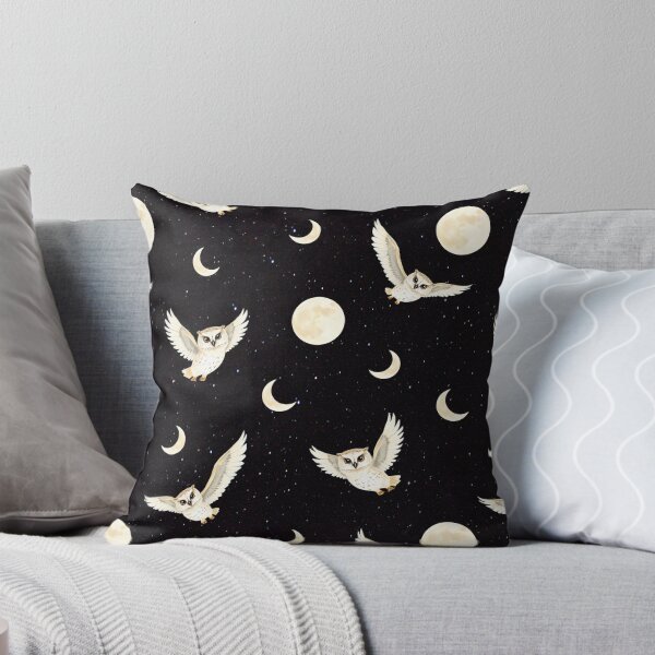 Item preview, Flying Midnight Owls Beneath the Moons designed and sold by UnhingedBird.