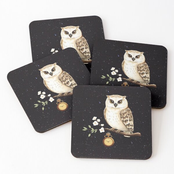 Item preview, Midnight Owl on a Branch Pattern designed and sold by UnhingedBird.