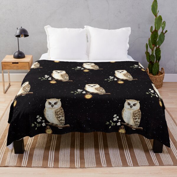 Item preview, Midnight Owl on a Branch Pattern designed and sold by UnhingedBird.