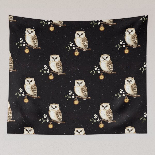 Item preview, Midnight Owl on a Branch Pattern designed and sold by UnhingedBird.