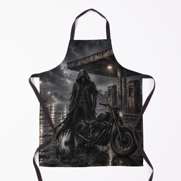Item preview, Phantom Biker at Abandoned Gas Station designed and sold by photoparadise22.