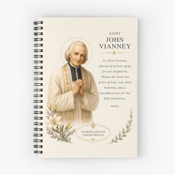 Artikelvorschau, Heiliger Johannes Vianney entworfen und verkauft von Birdsong Blessings.
