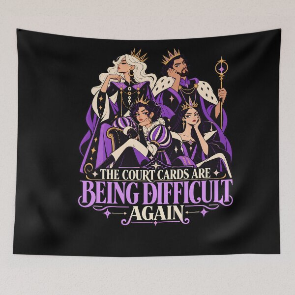 Item preview, The Court Cards Are Being Difficult Again | Tarot Reader Humor designed and sold by FashCode.