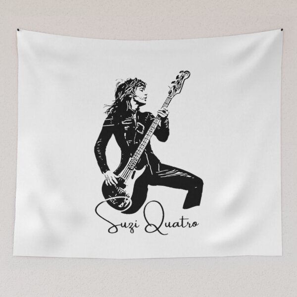 Item preview, Rock Hard Suzi Quatro Bass Guitar  designed and sold by StencilMenace.