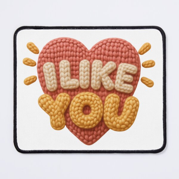 Item preview, I Like You Cute Knitted Heart Romantic Love Design designed and sold by RDproject.