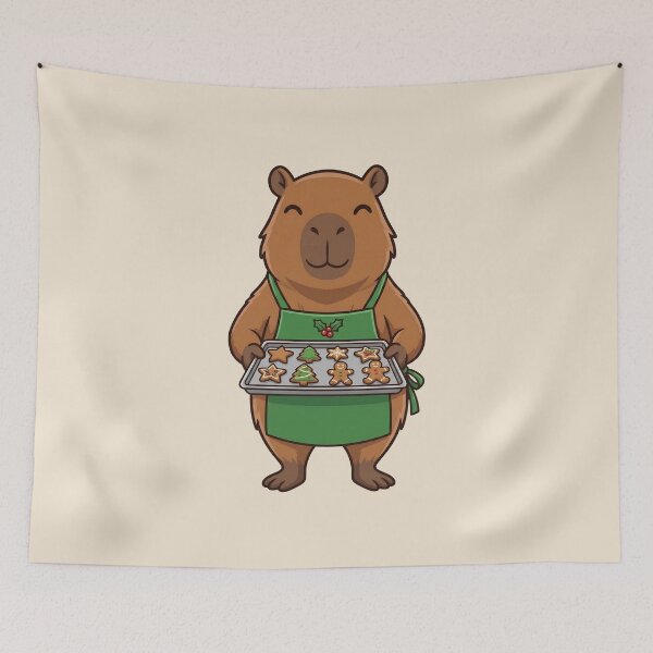 Item preview, Capybara Christmas Cookie Baker designed and sold by Ivy-Triggs.